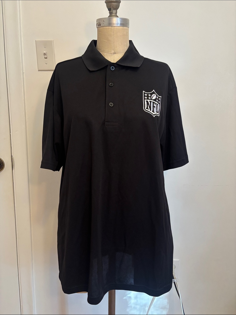 NFL Black Men's Polo Shirt